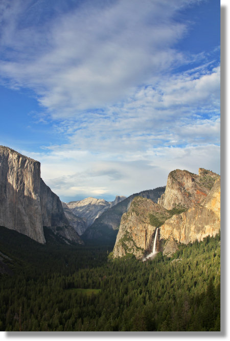 The vista from Artist Point, Yosemite Park