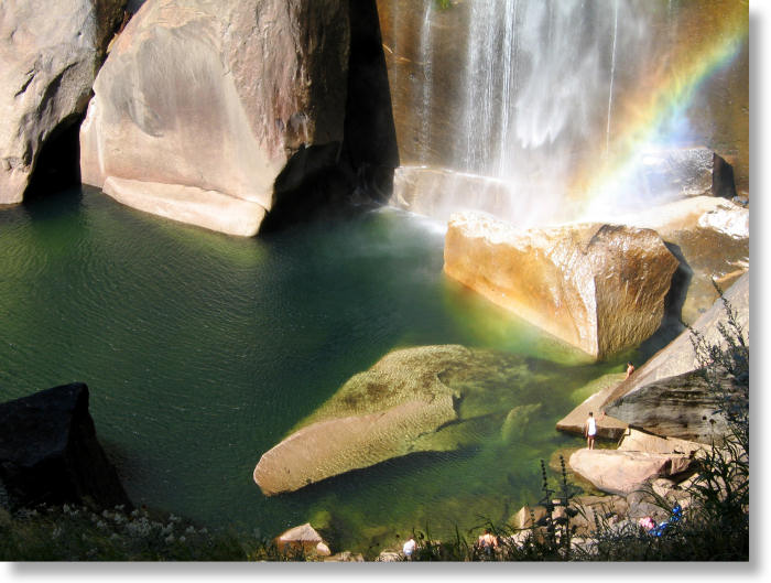 the pool below Vernal Fall