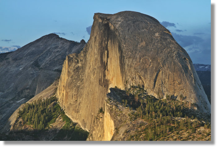 Half Dome from Glacier Point just after a storm