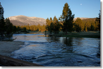 Looking up the Tuolumne River from the Lyell Canyon trail