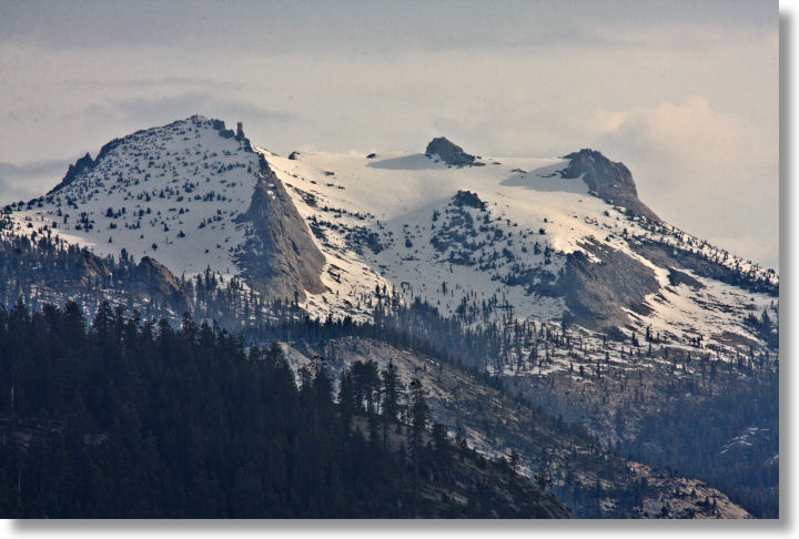 Mt. Hoffmann as seen from Glacier Point through a 300 mm telephoto lens
