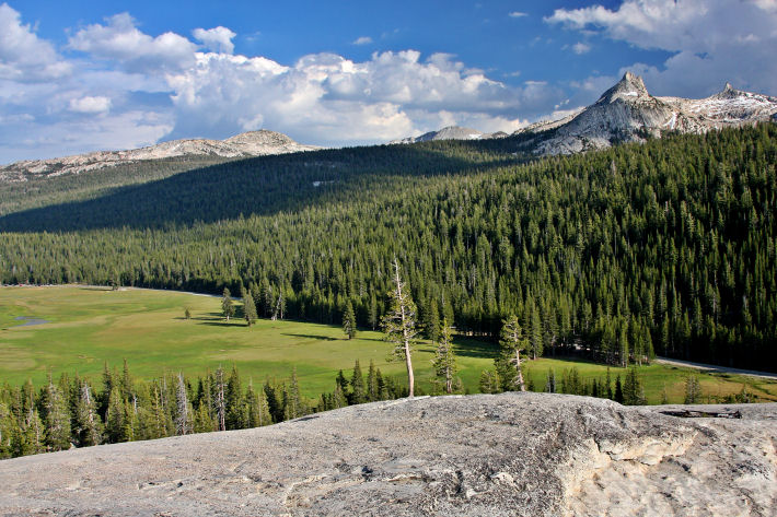 Tuolumne Meadows as seen from Pothole Dome