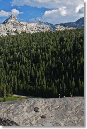 Looking towards Cathedral Peak from Pothole Dome