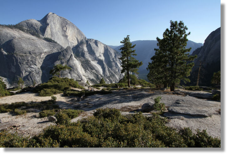 Half Dome from across the canyon near the Snow Creek Trail
