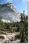 Northern edge of Cathedral Peak, about halfway to Cathedral Lakes
