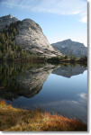 Lower Cathedral Lake, with Tressider Peak and Tenaya Peak