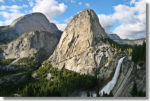 Nevada Falls, Liberty Cap, and Half Dome