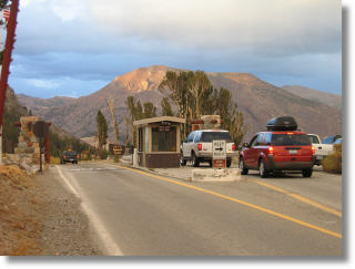 Tioga Pass entrance gate, Yosemite National Park