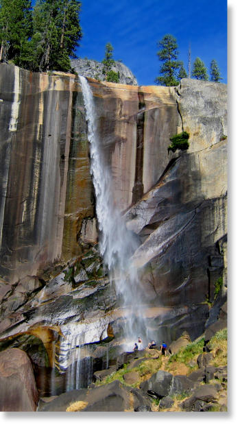 Vernal Fall in September, at low water