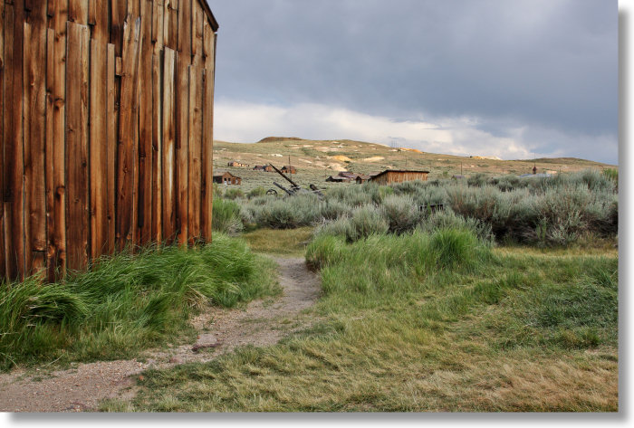 Path behind the stables in Bodie, California