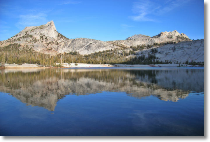 Lower Cathedral Lake and Cathedral Peak, Yosemite National Park