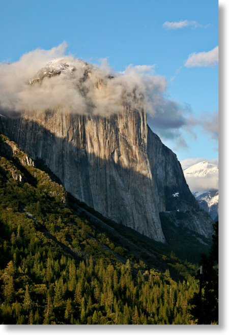 El Capitan with a wreath of clouds