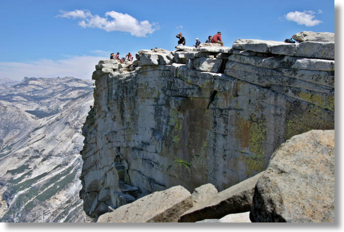 Half Dome's highest point