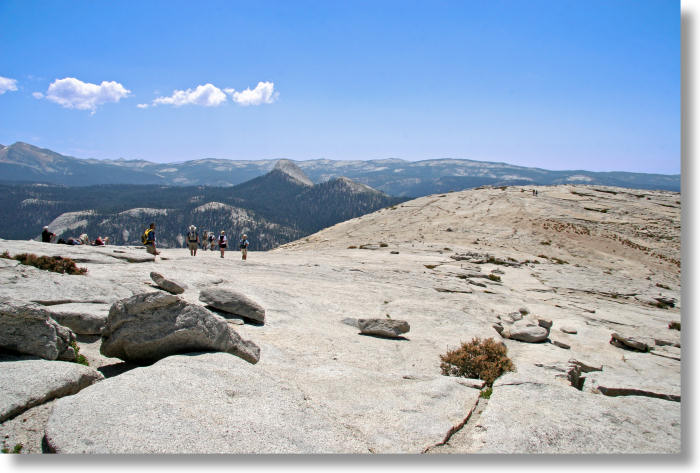 The top of Half Dome