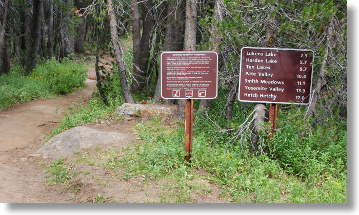 White Wolf Trailhead to Lukens Lake, Yosemite National Park