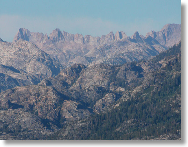 Peaks north of the Grand Canyon of the Tuolumne