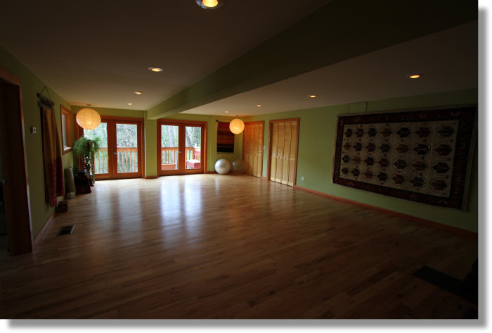 Yoga Room at the Yosemite Bug Resort, Midpines, California