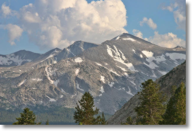 Mammoth Peak as seen from Gaylor Lakes trail, Yosemite National Park
