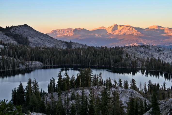 May Lake seen from the Mt. Hoffmann trail