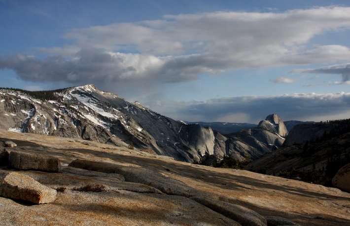 Half Dome and Clouds Rest from Olmsted Point