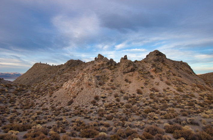 View of the Panum Crater plug from the Rim Trail