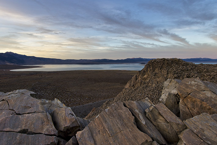 The view north from Panum Crater's Plug Trail overlook