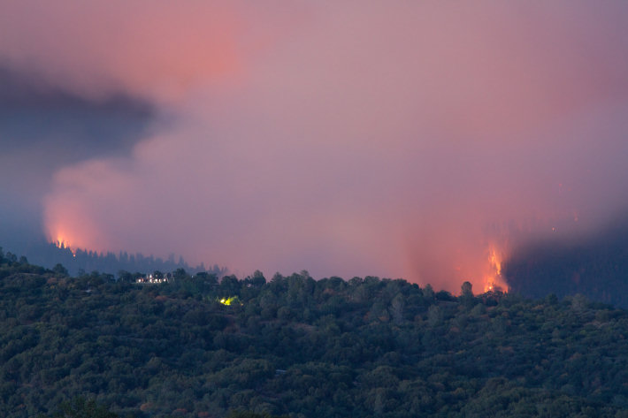 The Sky Fire off Road 632, Oakhurst, CA, June 18, 2015