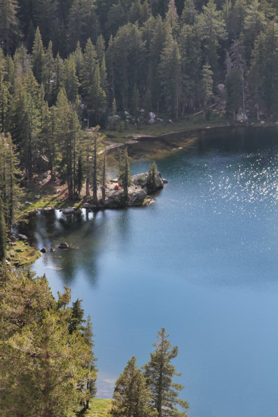 The first lake along Yosemite's Ten Lakes Trail