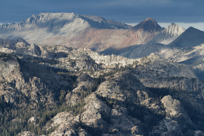 Looking north across the Grand Canyon of the Tuolumne from Yosemite's Ten Lakes Trail