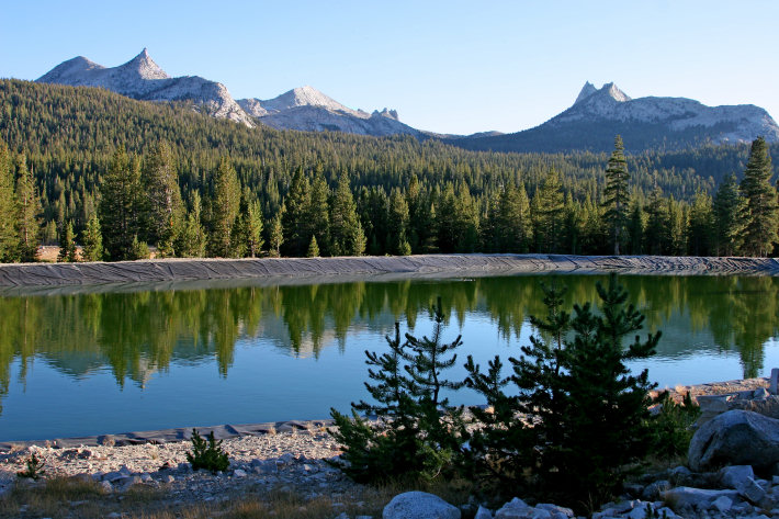 Sewage treatment pond at Tuolumne Meadows