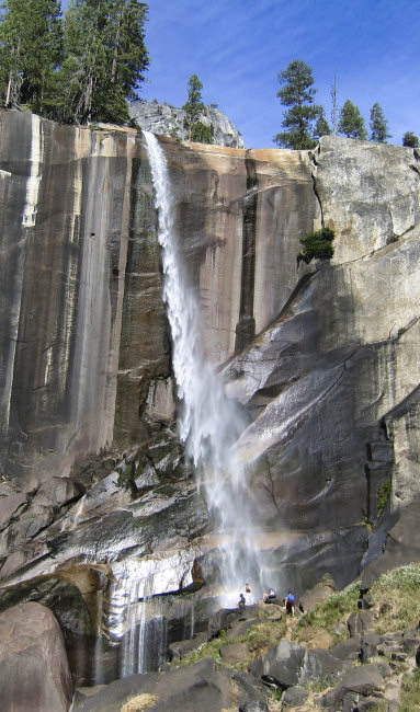 Vernal Fall in September, with the Merced flowing at 5 cfs