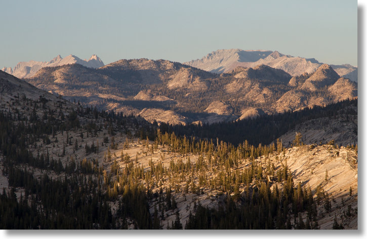Peaks north of Olmsted Point, Yosemite