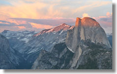 Half Dome and Clouds Rest from Glacier Point