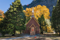 Yosemite Chapel panorama section