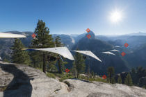 Glacier Point panorama section