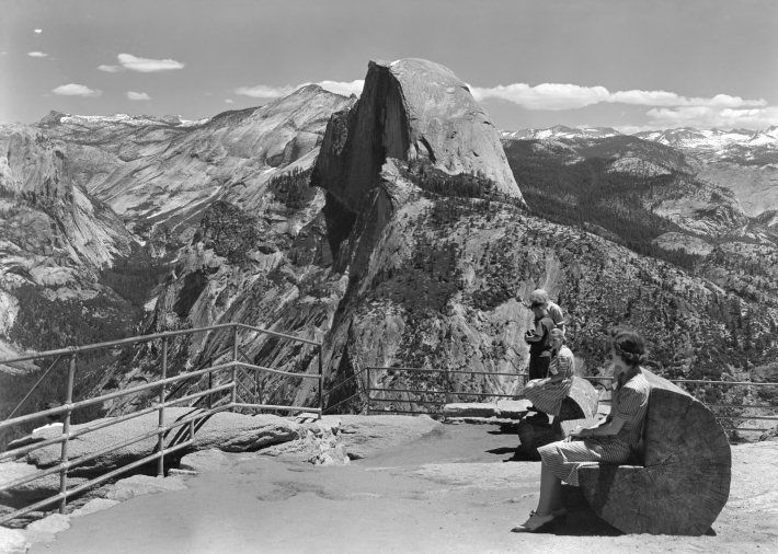 Eastern view from Glacier Point ca. 1940s