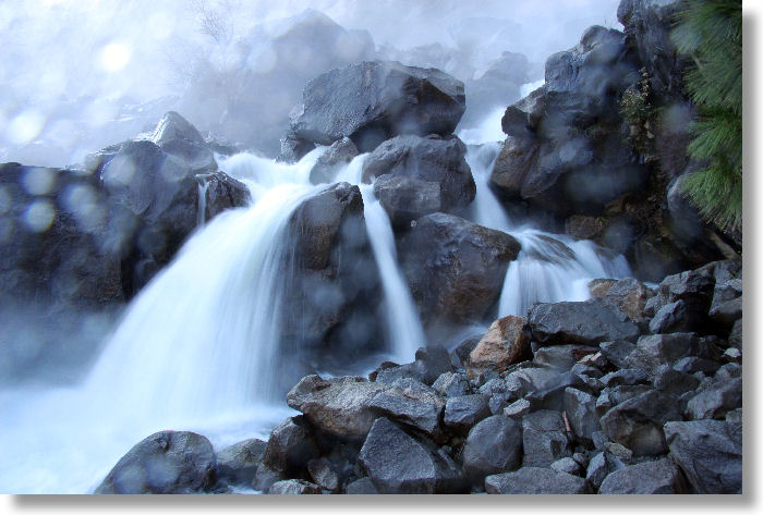 Wapama Falls lower cascades
