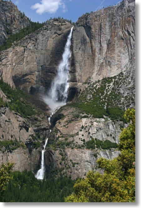 Yosemite Falls from the lower section of the Four-Mile Trail